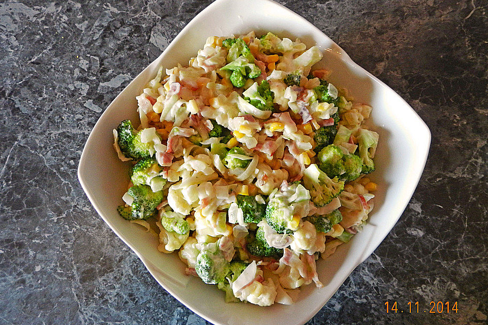 Brokkoli-Blumenkohl-Salat