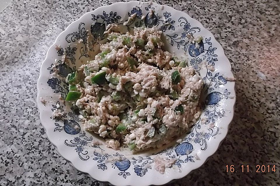 Thunfischsalat mit Hüttenkäse