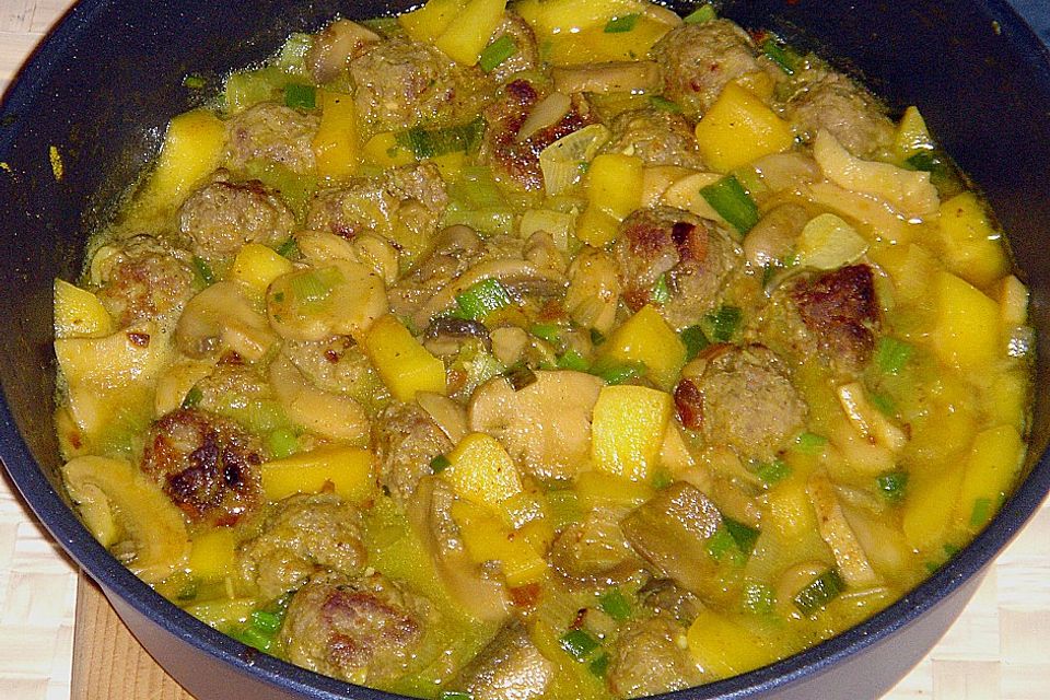 Curry - Reis Pfanne