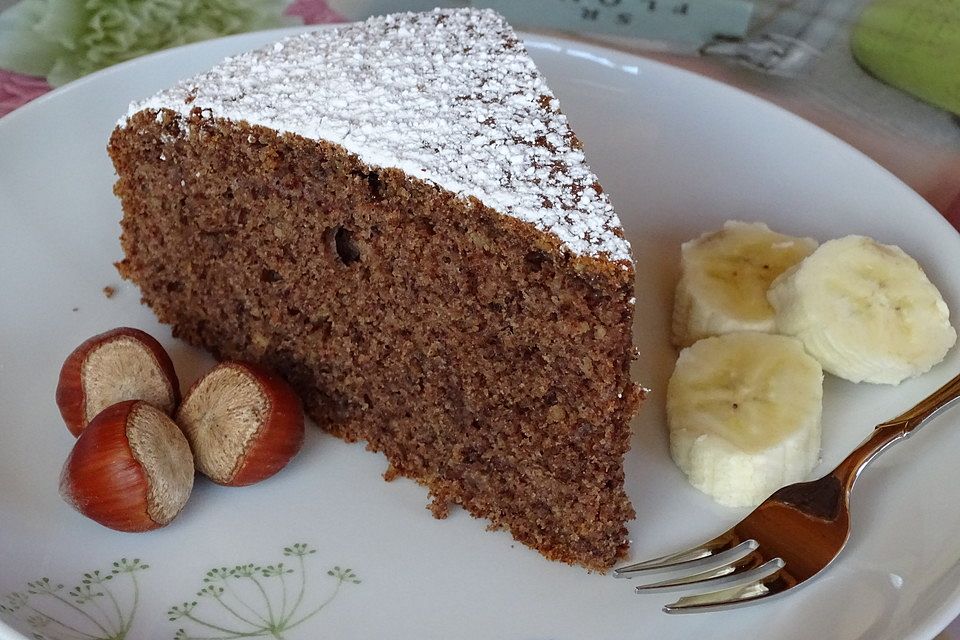 Bananenkuchen mit Schokolade