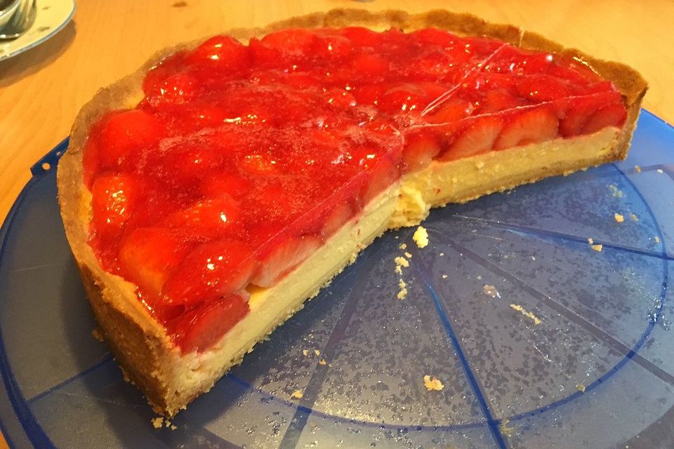 Erdbeer-Käsekuchen-Schnitten