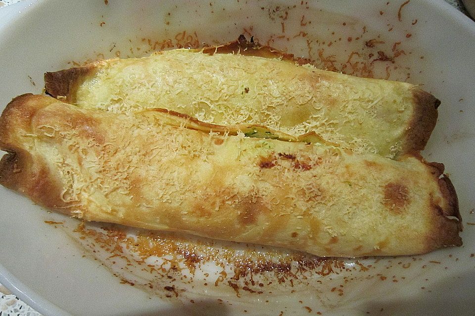 Crespelle mit Zucchinifüllung