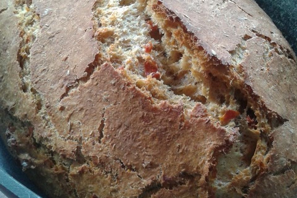 Mediterranes Brot ohne Hefe