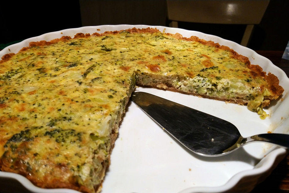 Brokkoli - Walnuss Quiche