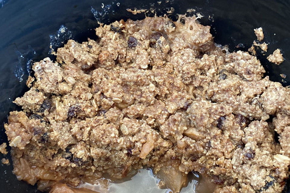 Apple crumble