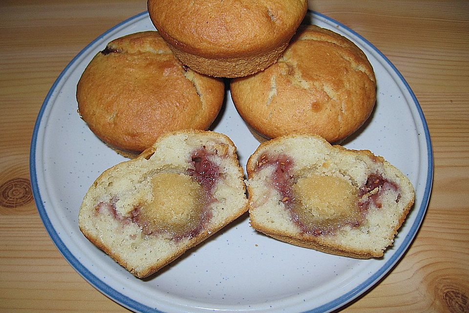 Himbeer - Marzipan - Muffins