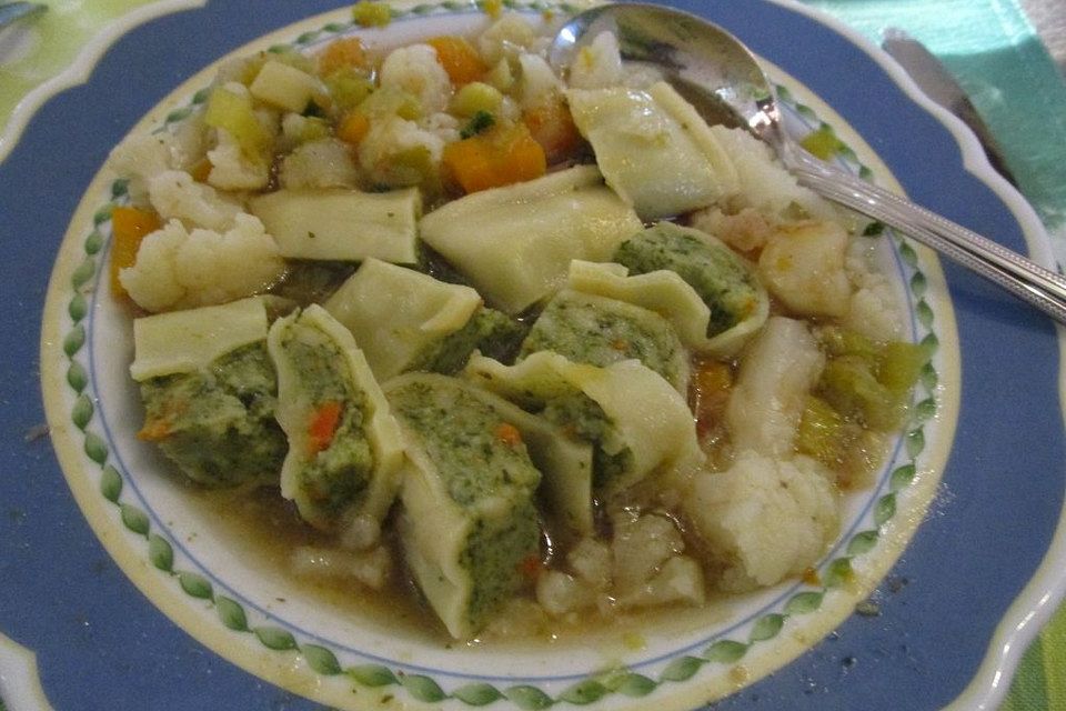 Maultaschen in der Brühe