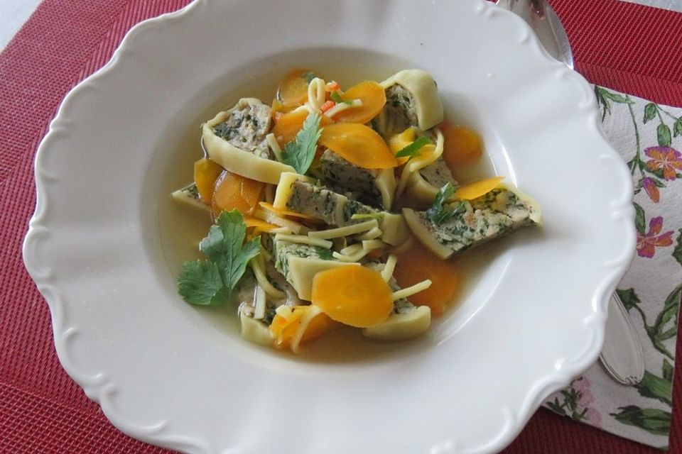 Maultaschen in der Brühe