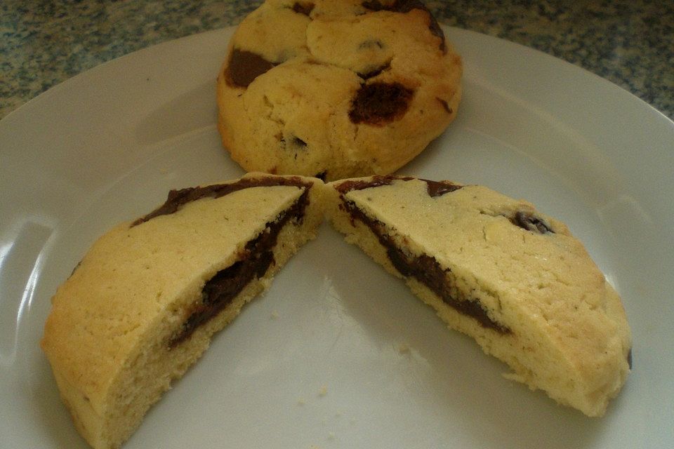 Nutella Chocolat-Chip-Cookies