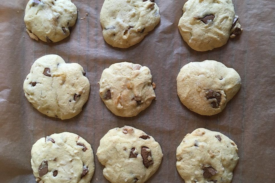 Nutella Chocolat-Chip-Cookies