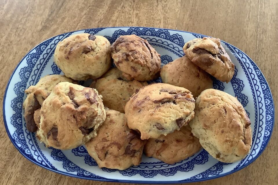 Nutella Chocolat-Chip-Cookies