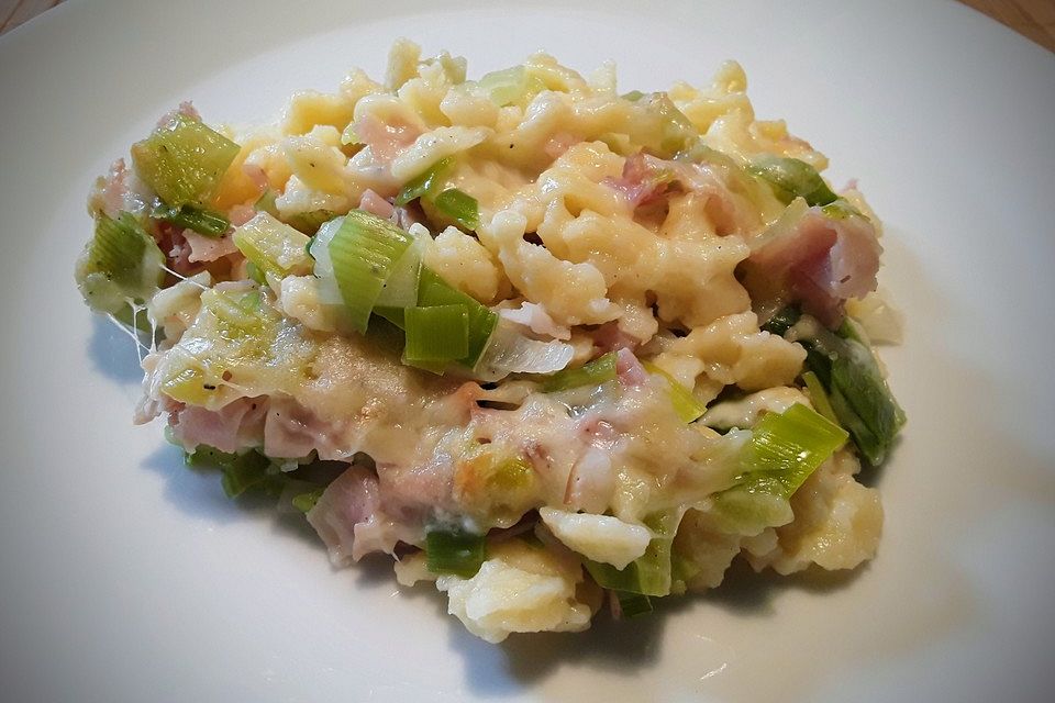 Spätzle - Lauch - Auflauf