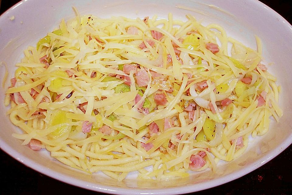 Spätzle - Lauch - Auflauf