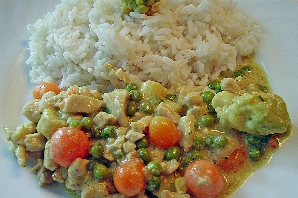 Gemüse - Puten - Curry