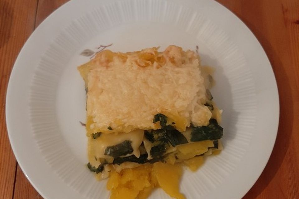 Vegane Kürbislasagne