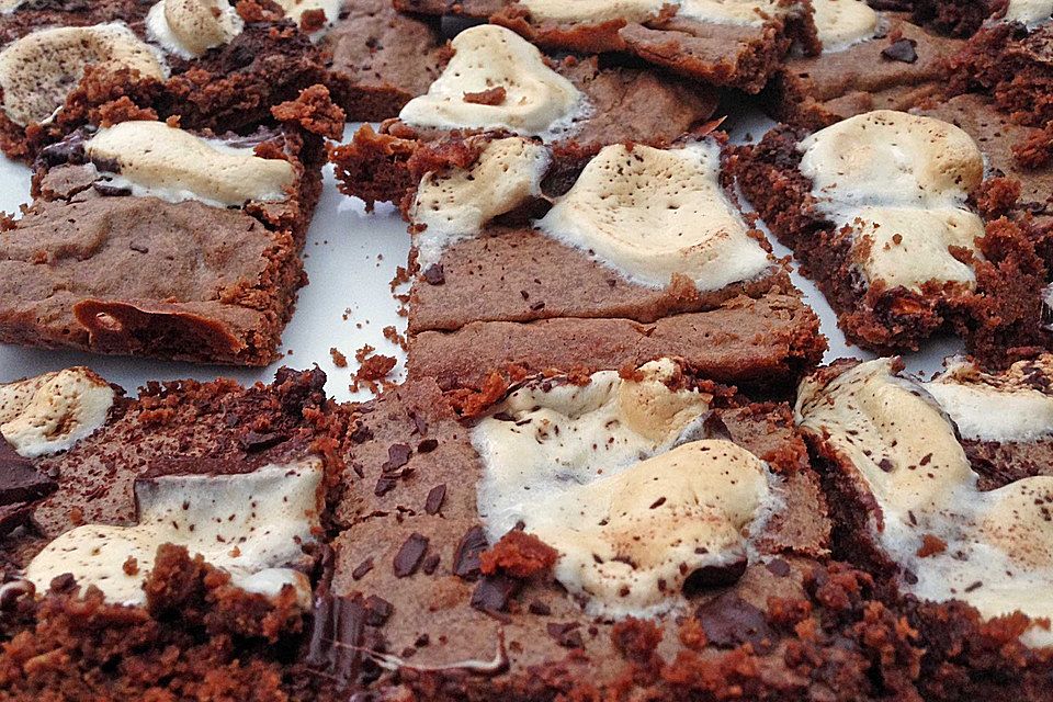 Brownies mit Marshmallows