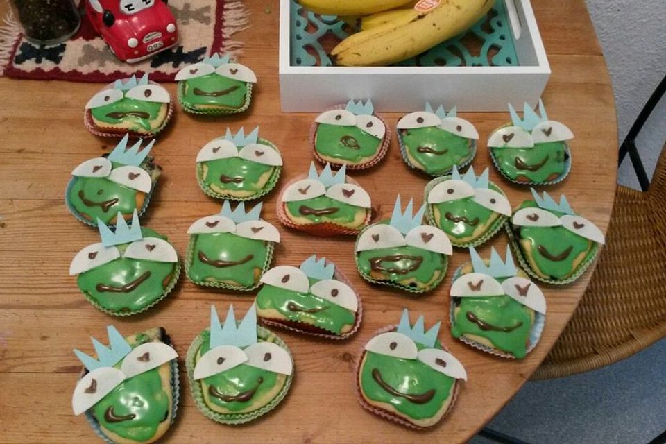 Froschkönig-Muffins für Kinder