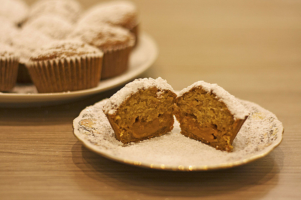 Apfelmuffins mit Überraschungskern