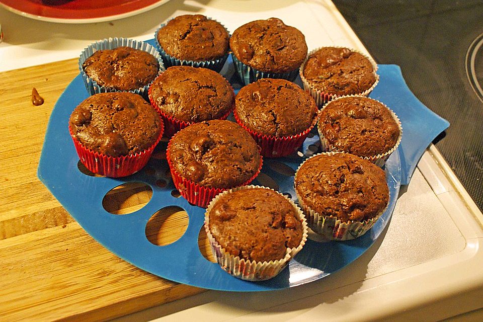 Vegane Muffins mit Schokostückchen