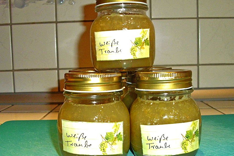 Weiße Traubenmarmelade