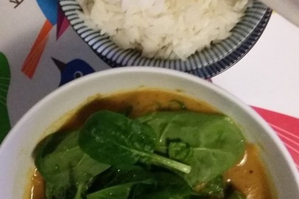 Kürbis-Spinat-Curry