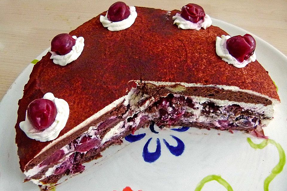 Low-Carb Schwarzwälderkirschtorte