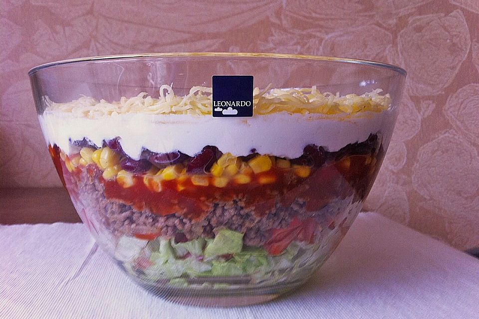 Mexikanischer Schichtsalat