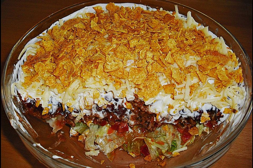 Mexikanischer Schichtsalat