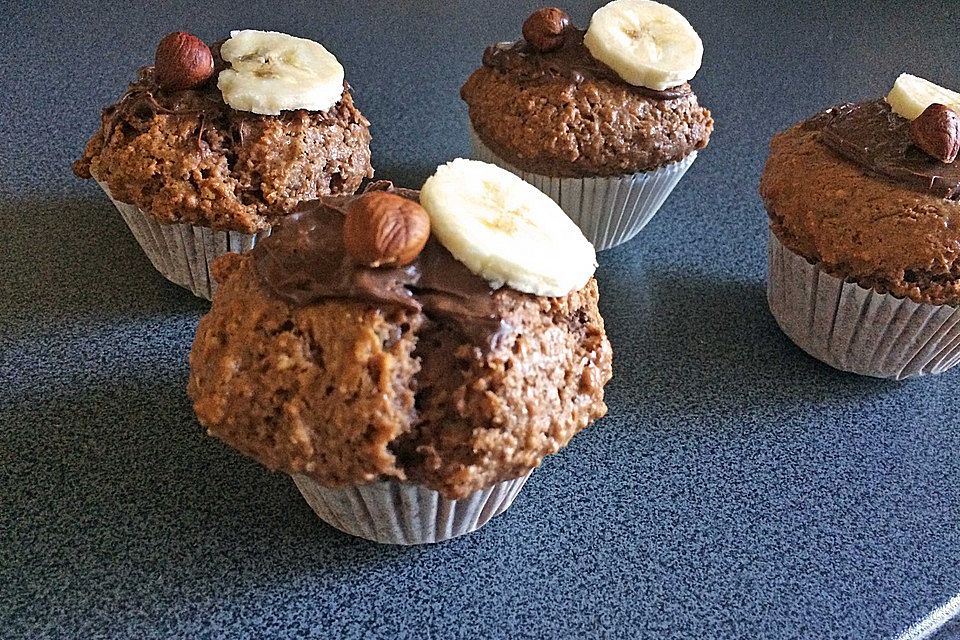 Nutella-Bananen-Muffins