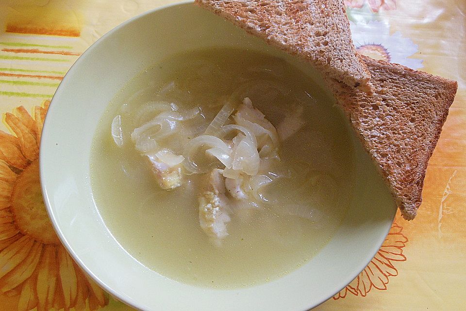 Zwiebel-Fisch-Suppe