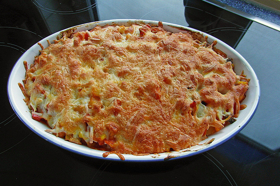 Gemüsegratin mit Maultaschen