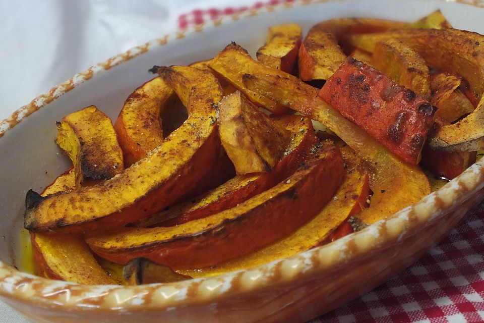 Kürbisspalten/Kürbis Pommes