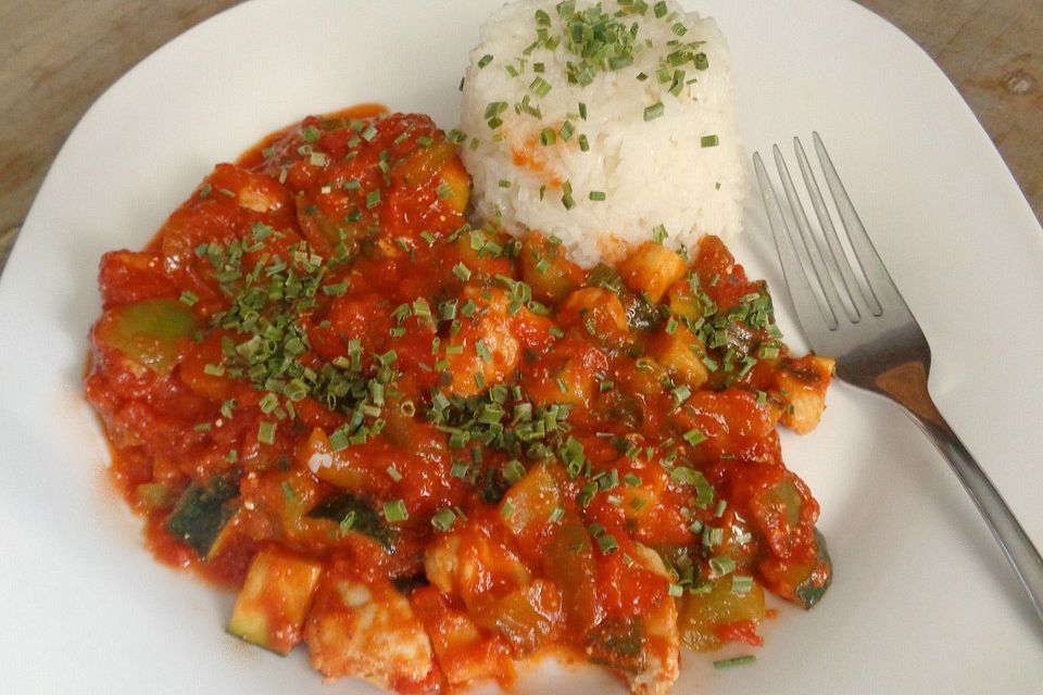 Hähnchen-Paprika-Pfanne