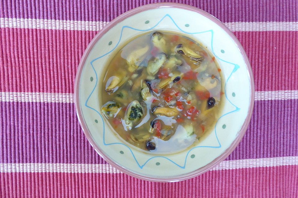 Afrikanische Muschelsuppe