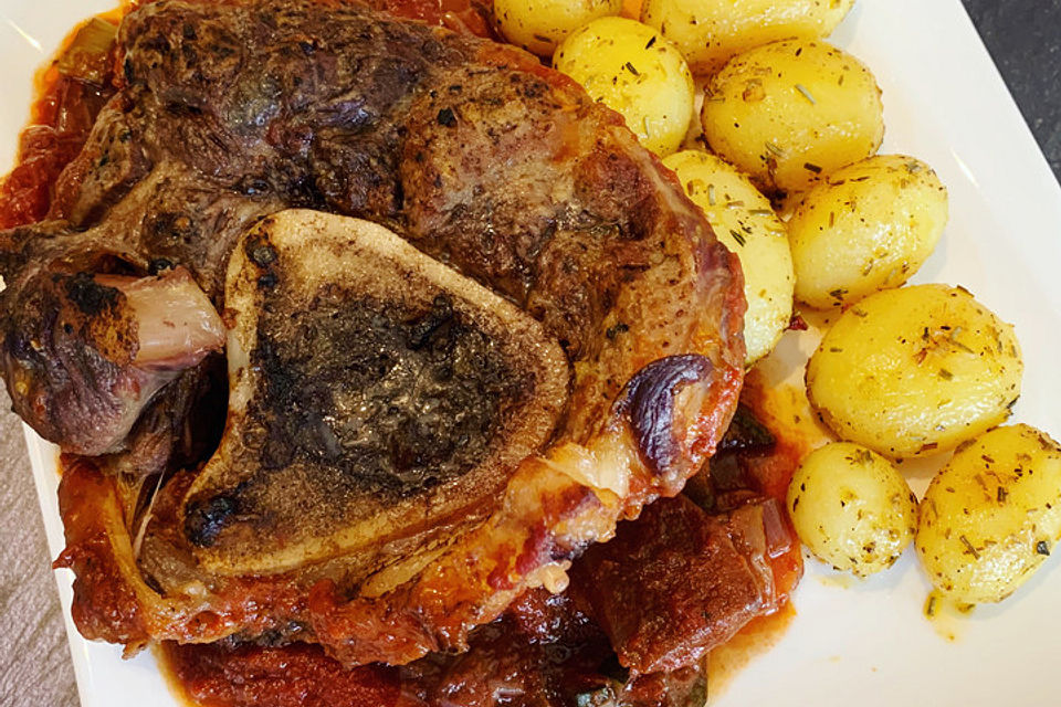 Ossobuco mit Röstgemüse