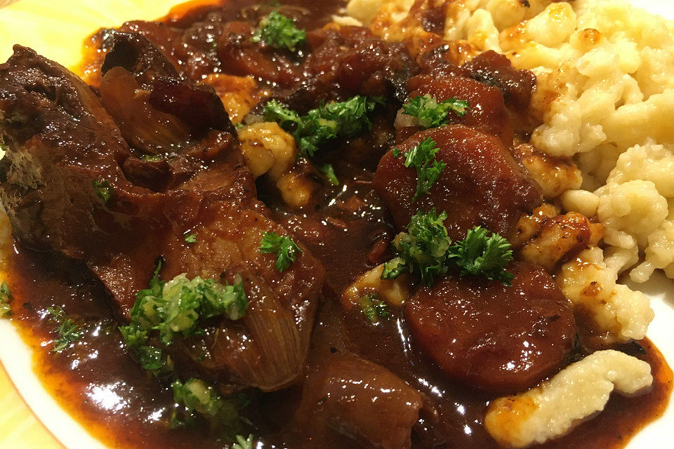 Ossobuco mit Röstgemüse