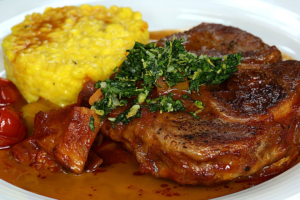 Ossobuco mit Röstgemüse