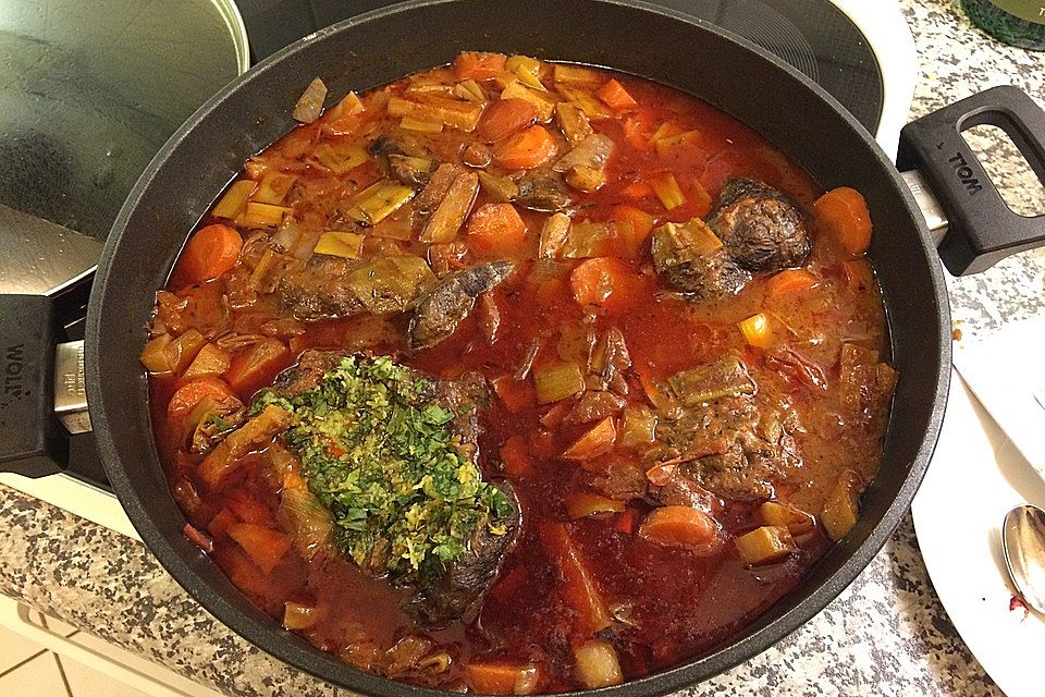 Ossobuco mit Röstgemüse