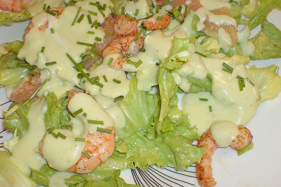 Avocado - Shrimps Salat