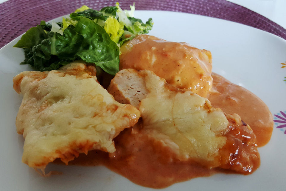 Überbackene Maultaschen