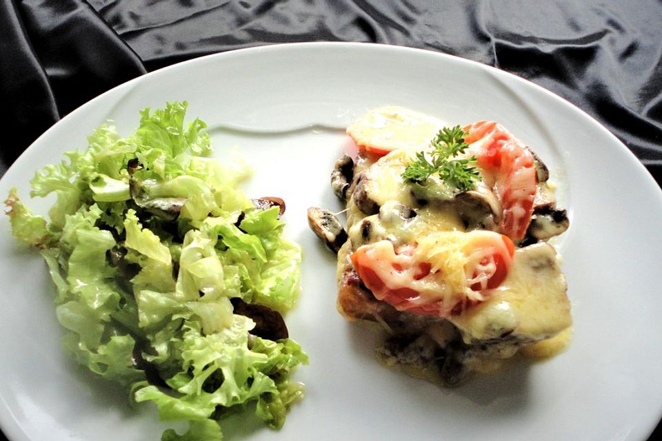 Überbackener Schweinefilet-Toast