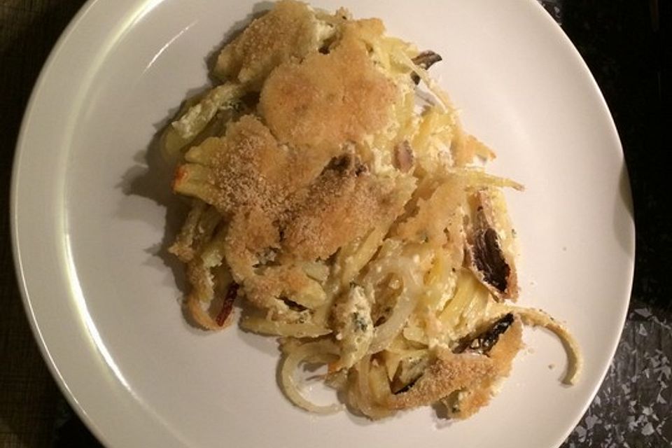 Kartoffelauflauf mit Sprotten