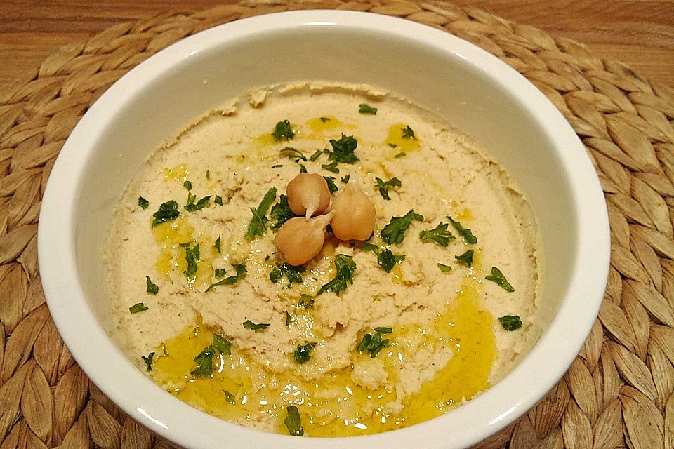 Hummus aus Kichererbsensprossen