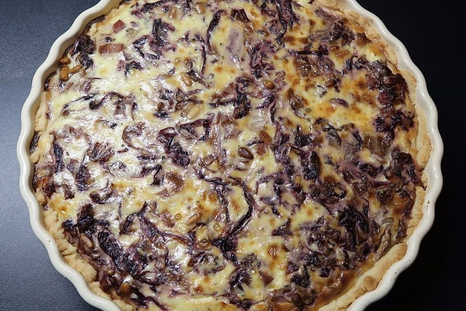 Radicchio-Speck-Quiche