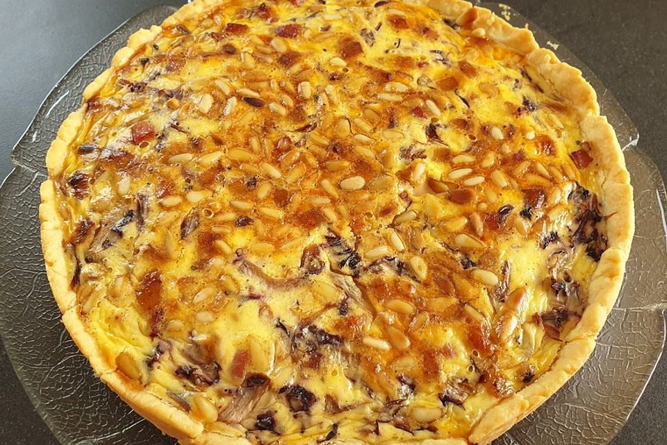 Radicchio-Speck-Quiche