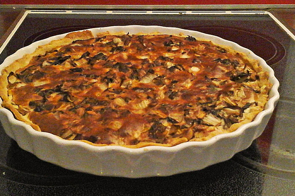 Radicchio-Speck-Quiche