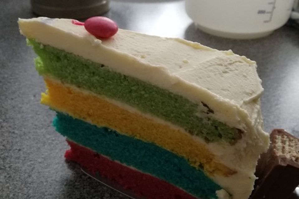 Regenbogen-Kuchen