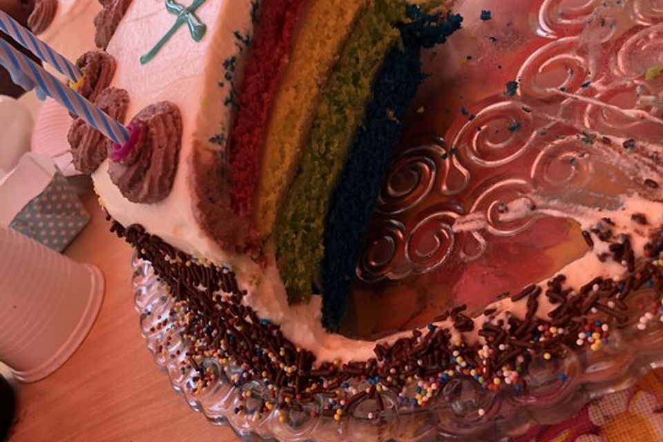 Regenbogen-Kuchen