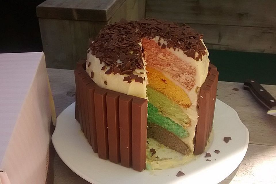 Regenbogen-Kuchen