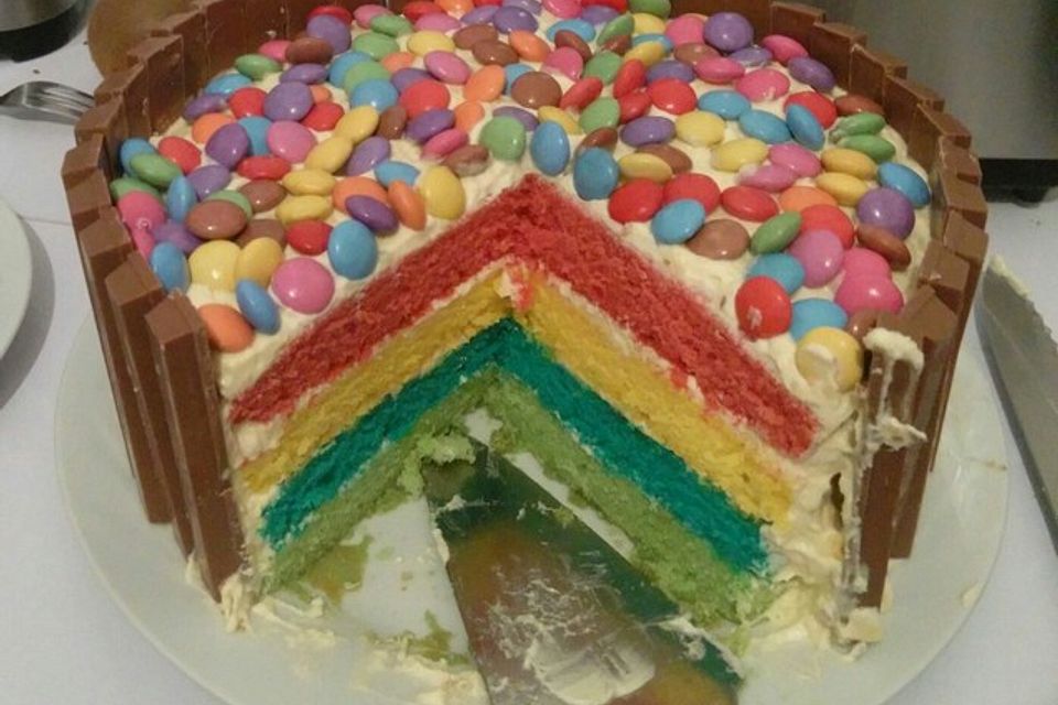 Regenbogen-Kuchen